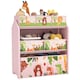 image 1 of AIYAPLAY Kids Toy Storage Unit with 6 Storage Boxes for Playroom, Pink