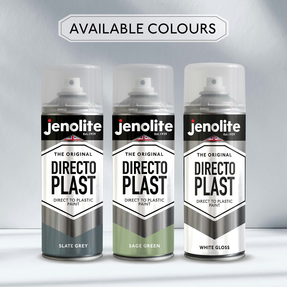 image 1 of Jenolite Directoplast Multi-Surface Paint - Black Gloss - 400ml Spray Can