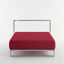 Luxury Satin Stripe T250 Cotton Rich Soft Extra Deep 30cm Fitted Sheet | Red | Super King