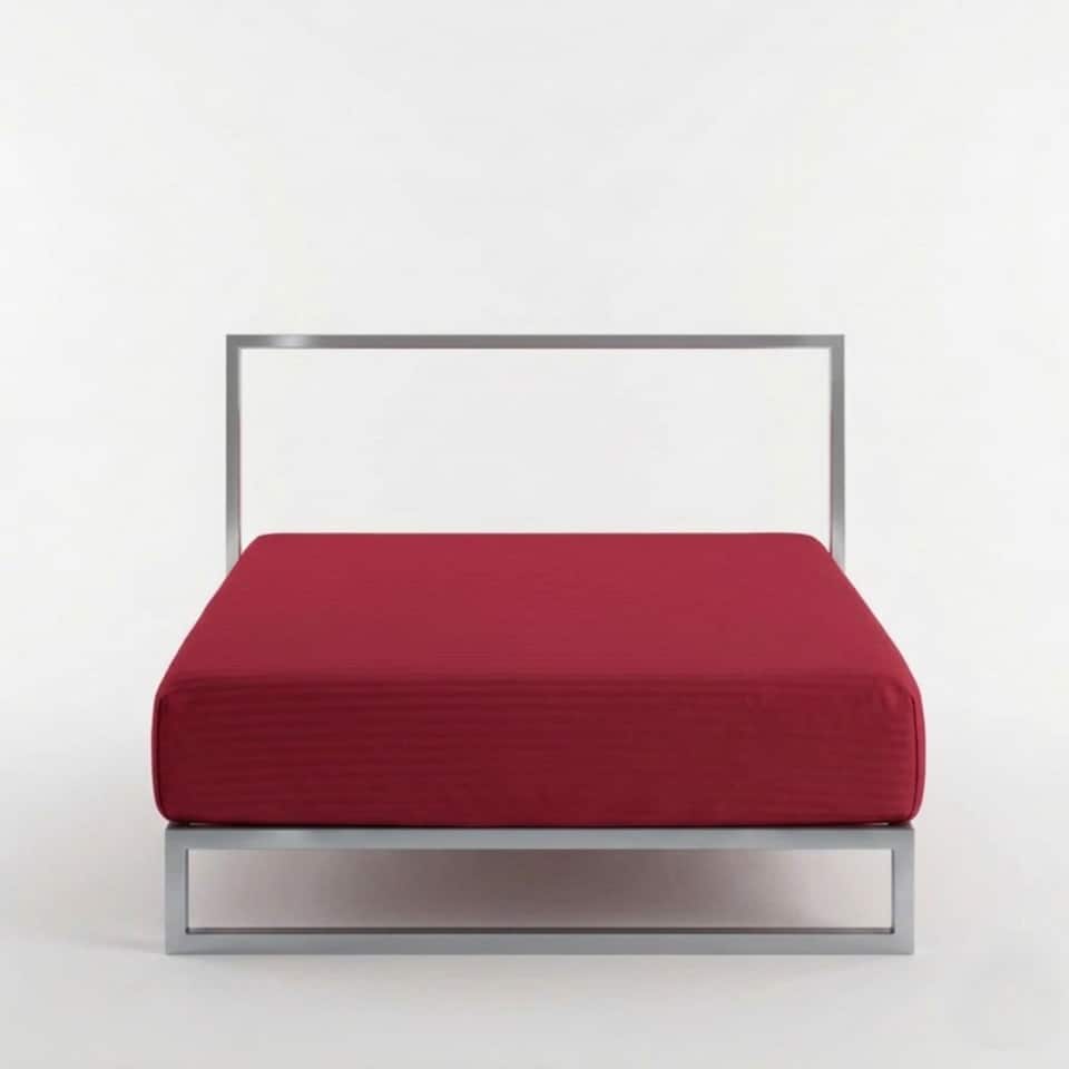 image 1 of Luxury Satin Stripe T250 Cotton Rich Soft Extra Deep 30cm Fitted Sheet | Red | Super King
