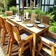 image 3 of Eight Seater Rectangular Table Set with Cushions - W340 x D216 x H98 - Fully Assembled - Grey