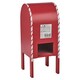 image 4 of Christmas Xmas Wooden Santa Letter Mail Post Box Arched Red Tree Decor Ornament | Red | Red | 44cm