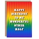 image 1 of My Wonderful Other Half Trippy Psychedelic Non Binary Birthday Card