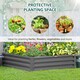 image 3 of Outsunny Raised Garden Bed Metal Garden Flower Vegetable Planter