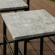 image 8 of SoBuy OGT11-HG,Industrial Dining Set Breakfast Bar Table and 4 Stools | Grey | Grey