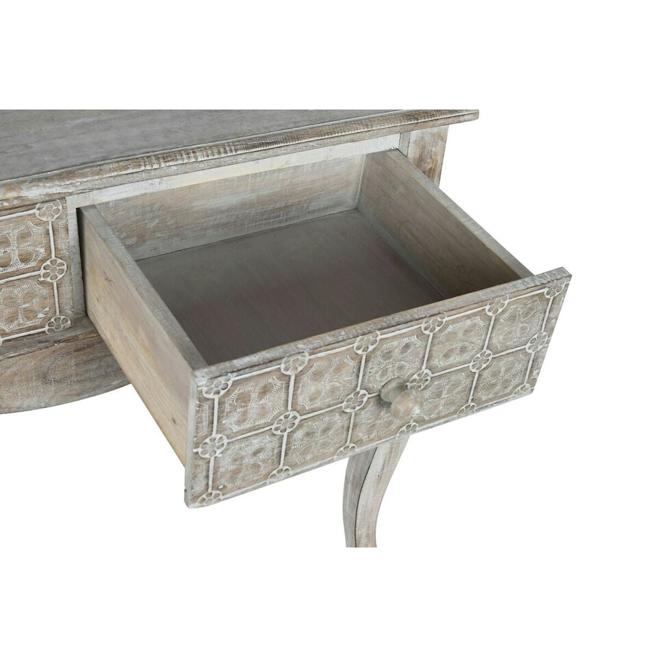 image 1 of Hall Table with 2 Drawers DKD Home Decor White Brown 91 x 42 x 81 cm N/A