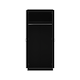 image 7 of FWStyle Chilton 2 Door Wardrobe - Black Gloss Front Black