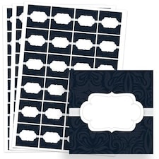 To And From Design 40mm Square Sticker sheet of 24