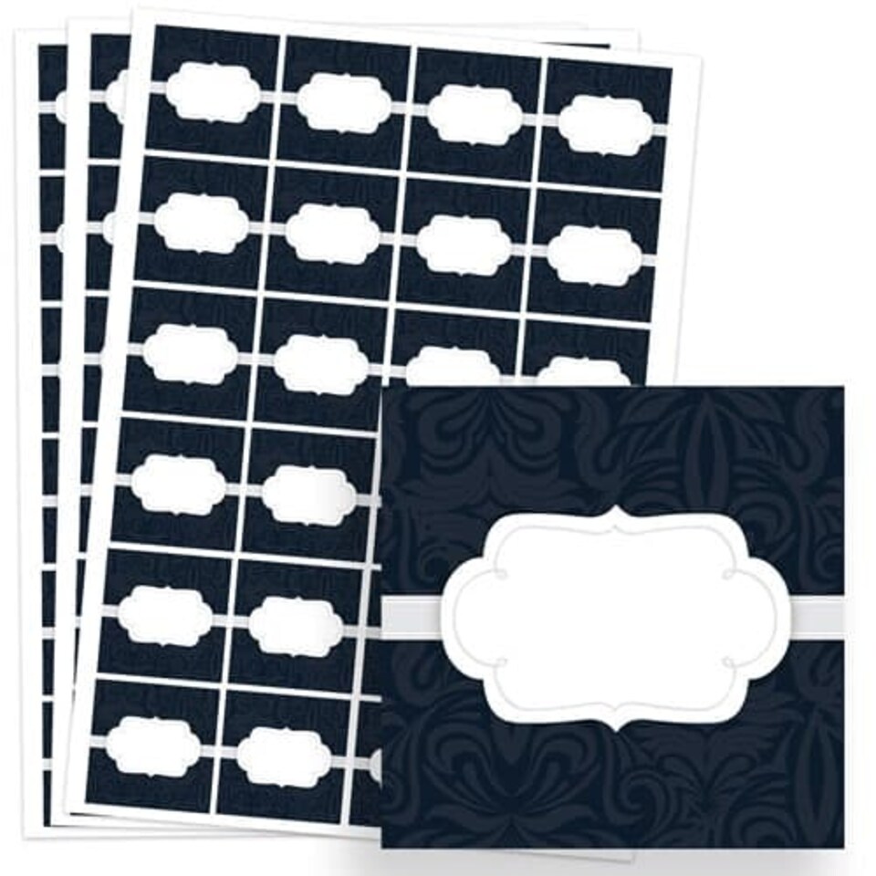 To And From Design 40mm Square Sticker sheet of 24