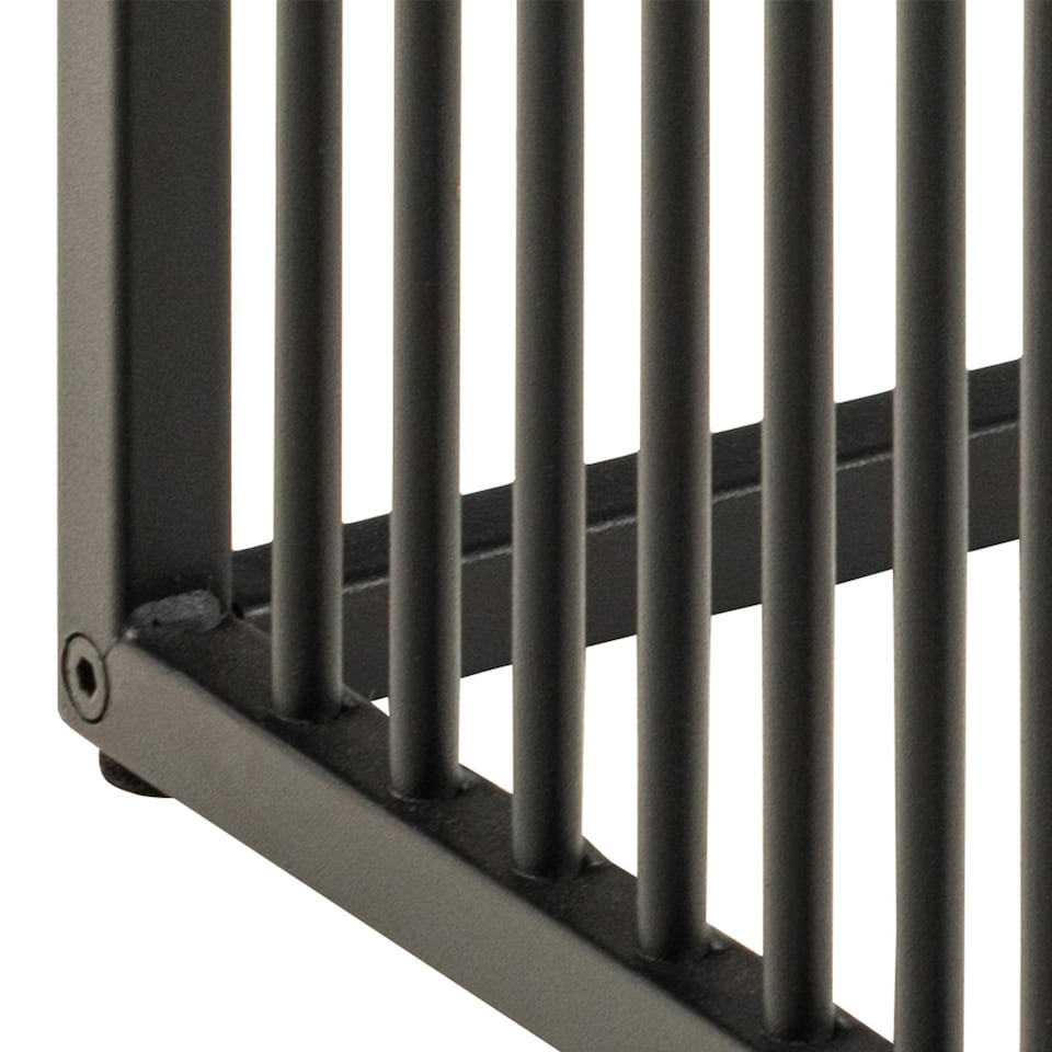 image 1 of Strington Side Table in Black with Glass Top