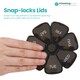image 7 of Black Weekly Pill Box, Pill Organiser with Weekday Labels