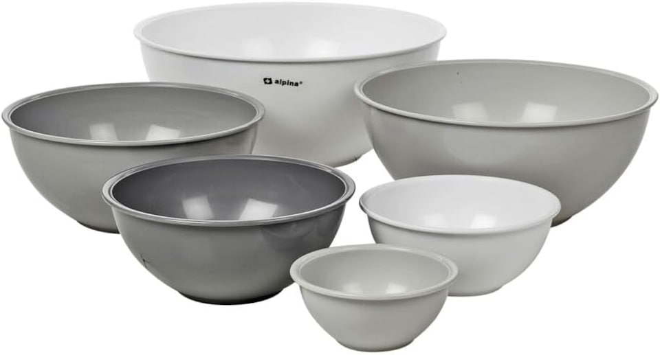 image 1 of 6 Pcs Mixing Bowl Measuring Pouring Set Kitchen Cooking Baking Food Ingredients