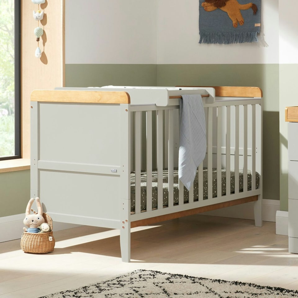 image 1 of Tutti Bambini Rio 3pc Room Set - Dove Grey/Oak