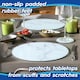 image 4 of Harbour Housewares Glass Placemats - 30x20cm - Marble - Set of 6 Rectangular Heatproof Mats White
