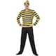 image 2 of Wheres Wally? Mens Odlaw Costume Set - Black/Yellow - M R M