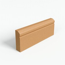 Pack of 15 (Total 15 Units) - MR MDF Chamfered & 1 Square Groove Architrave & Rebate - 25mm (T) x 94mm (H) x 2440mm (L)