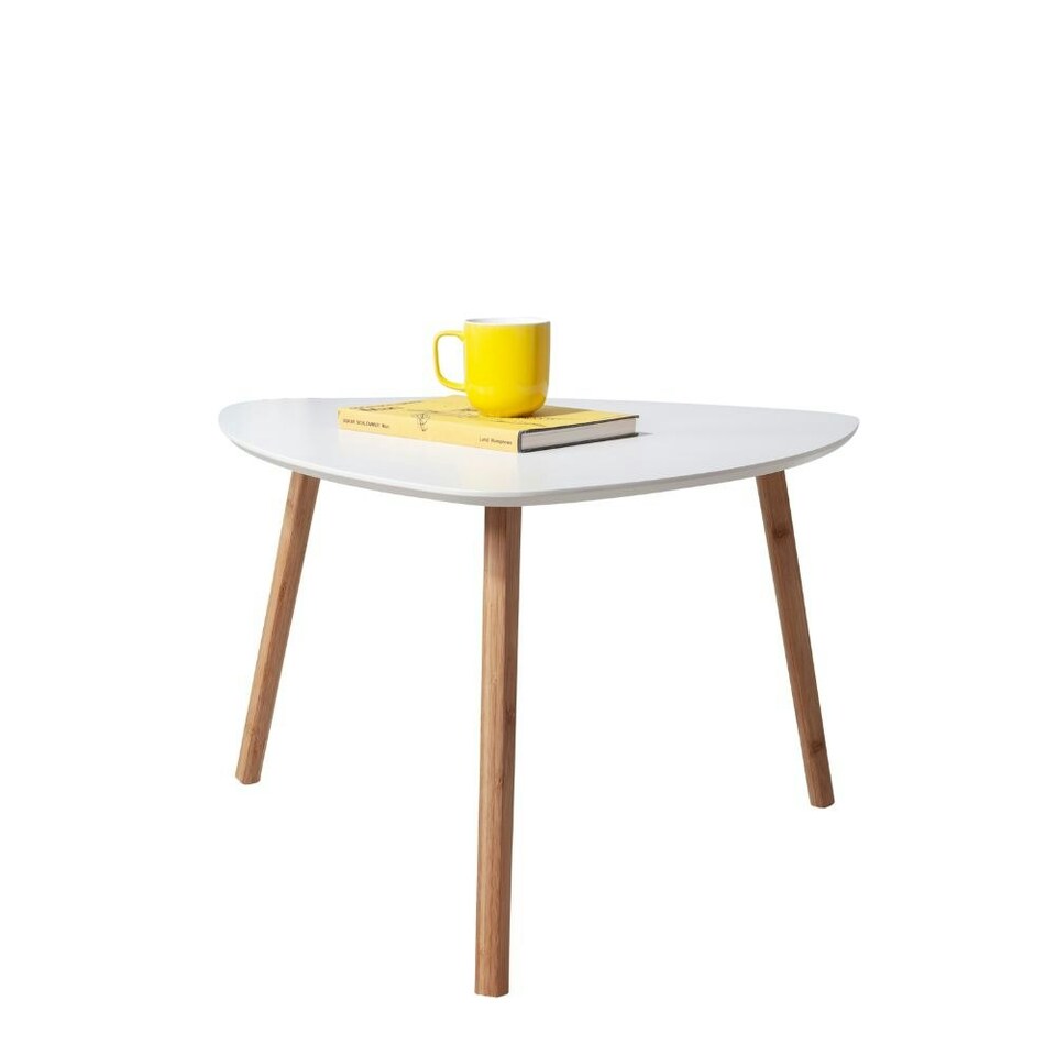 image 1 of Malme Extra Large Side Table in Classic White and Natural Pine White