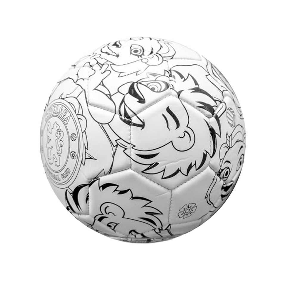 image 1 of Chelsea FC Colour In Mini Football Set - Multicoloured - 2