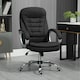 image 2 of Vinsetto Ergonomic Office Chair Adjustable Height Swivel Wheels, Black