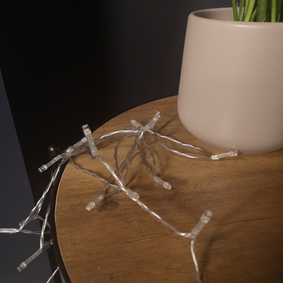 image 1 of 20m Multi Function Battery Operated Vintage Gold LED Fairy Lights Christmas Decorations with Timer