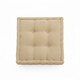 image 3 of Teddy Fabric Round Booster Cushion Soft Seat Riser Pad for Dining Chair | Red | Beige