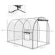 image 7 of Outsunny 3 x 2 x 2m Polytunnel Greenhouse with Door, Windows, Steel Frame