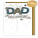 image 3 of Fireworks Design Dad Embellished Hand-finished Father's Day Card