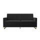 image 4 of Skylar Sofa Bed in Velvet Black Black | BLACK