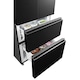 image 4 of HYE 403 Litre Frost Free French Door American Fridge Freezer, 70cm, Black - RF01AMFD403B07
