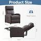 image 6 of MCC Direct Push Back Chair Faux Leather Reclining Pushback Armchair Sofa