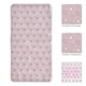 image 1 of Laguna Anti Slip Pink PVC Bath Mat 68cm x 37cm - 2 Set | Pink | Pink | 2