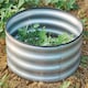 image 5 of Gr8 Garden Outdoor Raised Bed Planter Round Galvanised Steel Flower Trough 60 x 30cm