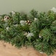 image 2 of 90cm Snow King Fir Christmas Swag Garland with Pine Cones & Snow Tips