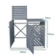 image 5 of Wooden Double Wheelie Bin Storage - Grey