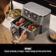 image 3 of Ninja 6 in 1 Dual Zone Air Fryer Max 9.5L DZ400UK