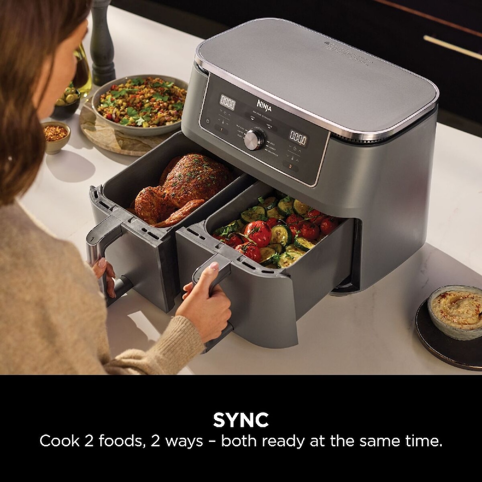 image 1 of Ninja 6 in 1 Dual Zone Air Fryer Max 9.5L DZ400UK
