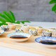image 5 of Nicola Spring Hand-Printed Sauce Dishes - 10cm - Blue - Pack of 6