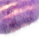 image 5 of Modern and Chic Small Real Soft Lilac Feather Decorated Pendant Lamp Shade | Purple