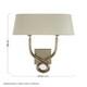 image 2 of Interiors by Premier Wall Light with Cross Base Silver