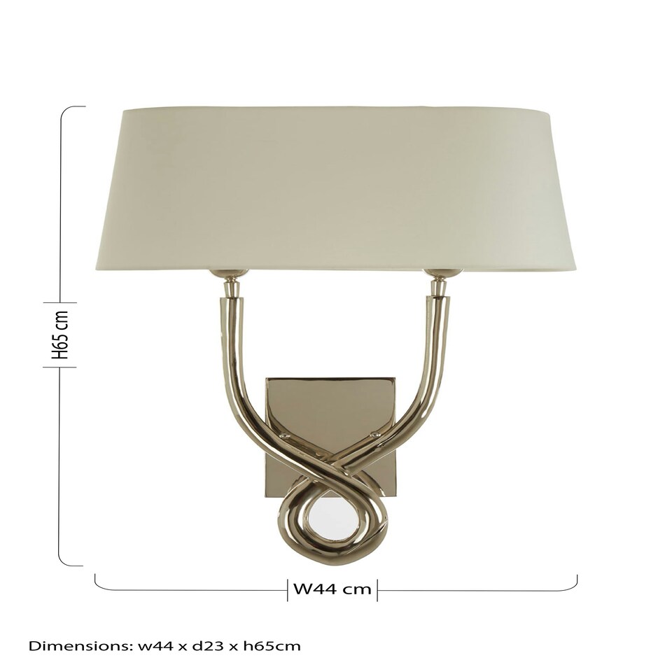 image 1 of Interiors by Premier Wall Light with Cross Base Silver