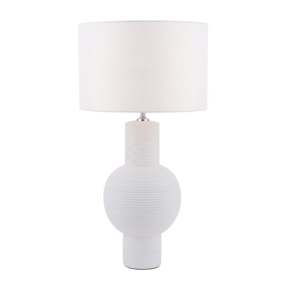 image 1 of Meredith White Ceramic Table Lamp White