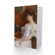 image 2 of Childe Hassam Art Card Woman Portrait on Victorian Chair