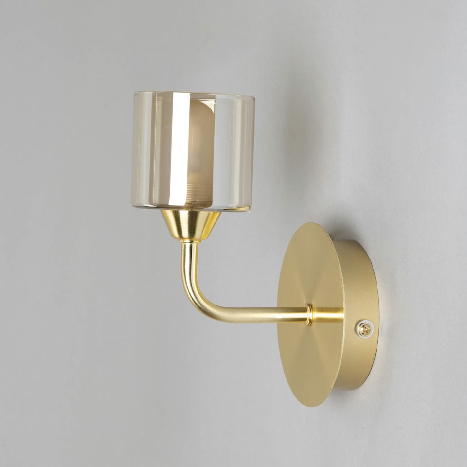 image 1 of BHS Noah Bathroom Wall Light, Satin Brass
