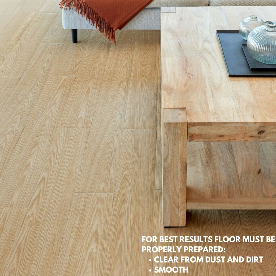 image 1 of NOVECRAFTO Self Adhesive Floor Planks | 5.9x35.9in (91.4x15.2cm) Each | Peel & Stick Vinyl Flooring | Natural Wood Effect | Waterproof DIY Tiles Brown | 5 sqm