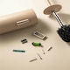 image 4 of Cosmic Toilet Brush Holder Sand with Durable Stainless Steel for Bathroom