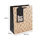 image 2 of Best Dad Ever Large Kraft Paper Father's Day Gift Bag 33cm