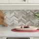 image 7 of d-c-fix Herringbone 29.6 x 25.3cm Premium Self Adhesive Composite Wall Tile | Pack 5