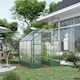 image 10 of Outsunny Walk-in Greenhouse Garden Polycarbonate Aluminium w Smart Window 6x6ft
