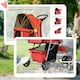 image 9 of PawHut Pet Stroller Carrier Foldable Deluxe Jogger Walk Travel Dog Cat Red