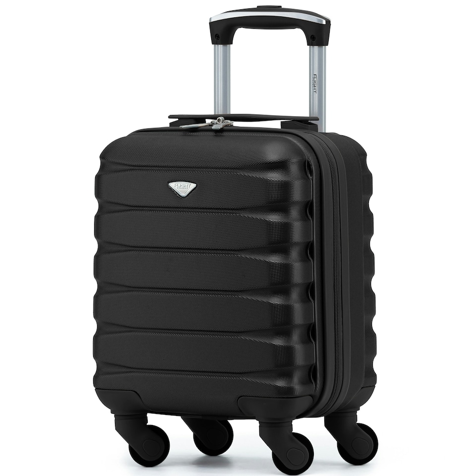 image 1 of 40x30x20cm Wizz Air & Vueling Maximum Size Free Cabin Carry On Lightweight 4 Wheel ABS Hard Case Suitcases Cabin Carry On Hand Luggage Silver | Silver | Cabin Bag